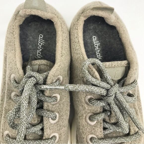 Allbirds Olive Green Wool Runner Lace Up Athletic Athleisure Women’s Sneakers - Picture 9 of 13
